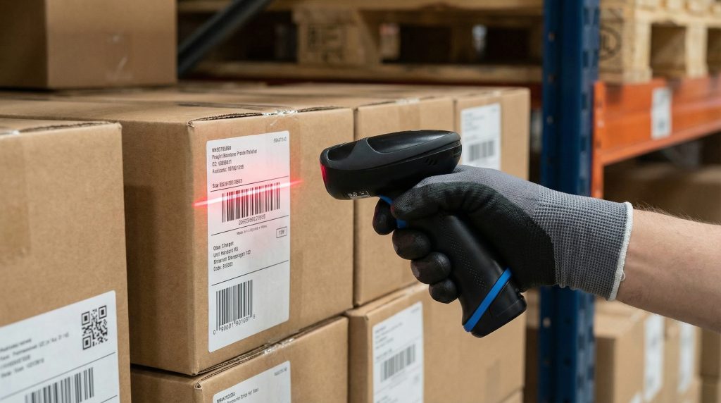 HR33 marlin scanning a barcode